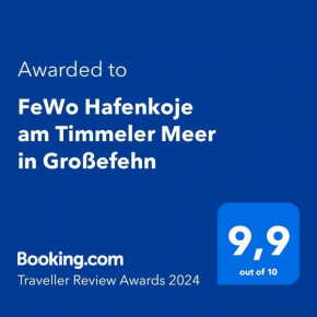FeWo Hafenkoje am Timmeler Meer in Großefehn